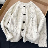 Wear the popular style bow knitted cardigan for and winter Korean sweater jacket ins clothing y2k tops emo